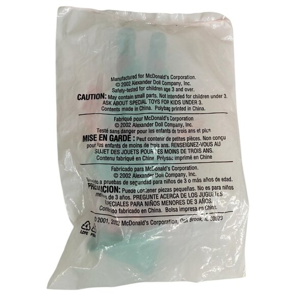 2002 Madame Alexander Dolls McDonalds Happy Meals Toys Peter Pan & Bride Sealed - Picture 5 of 5